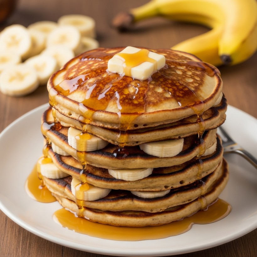 Buttermilk Banana Pancakes